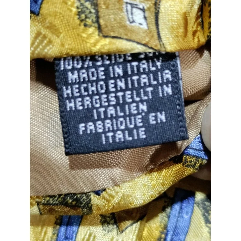Van Heusen Mens Silk Necktie Made In Italy